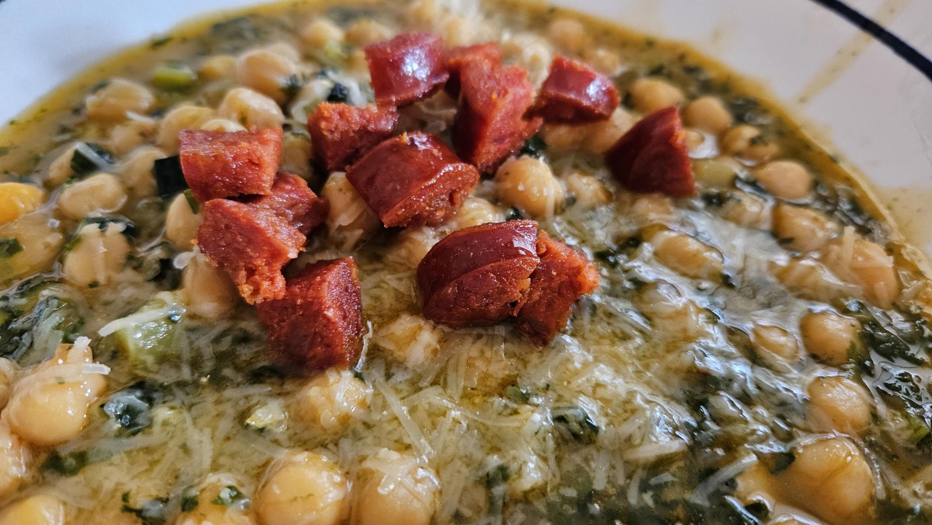 Spanish-style Chickpeas, Courgettes & Corra Linn