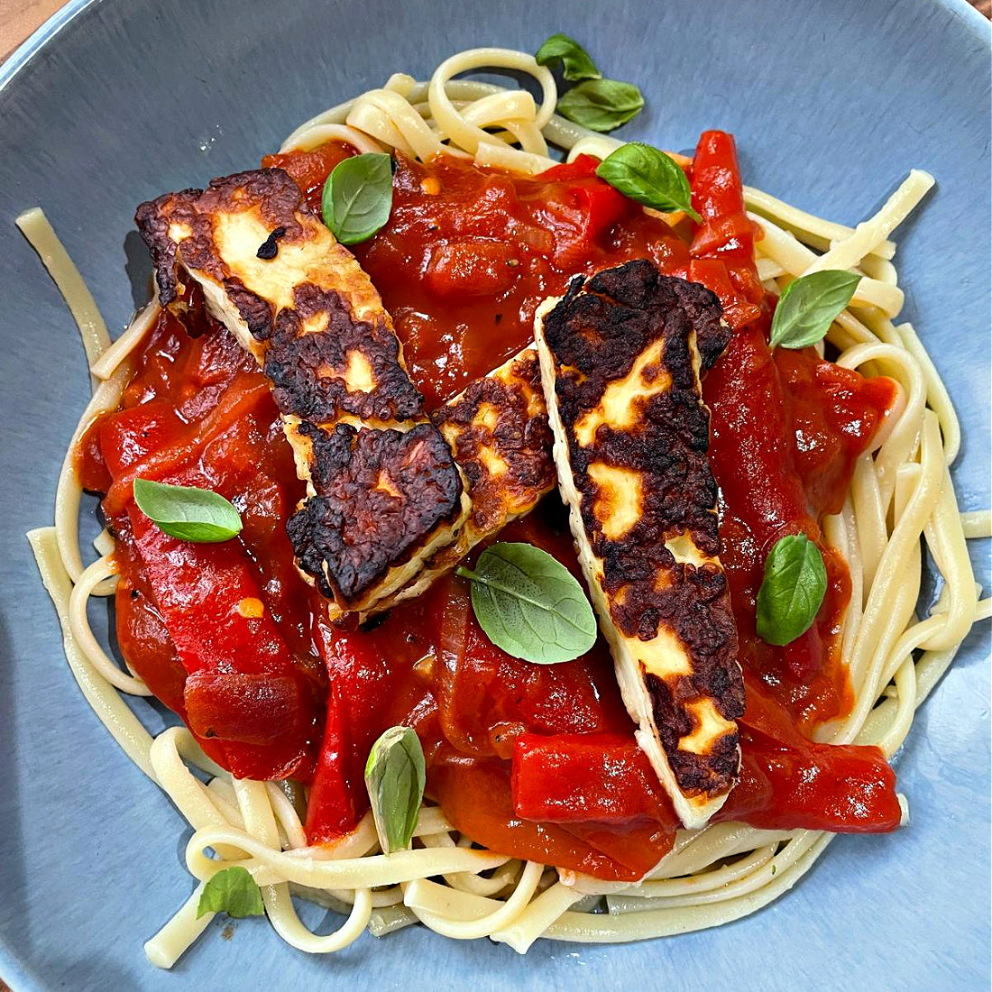 Peponata Stew with Aurum & Linguine