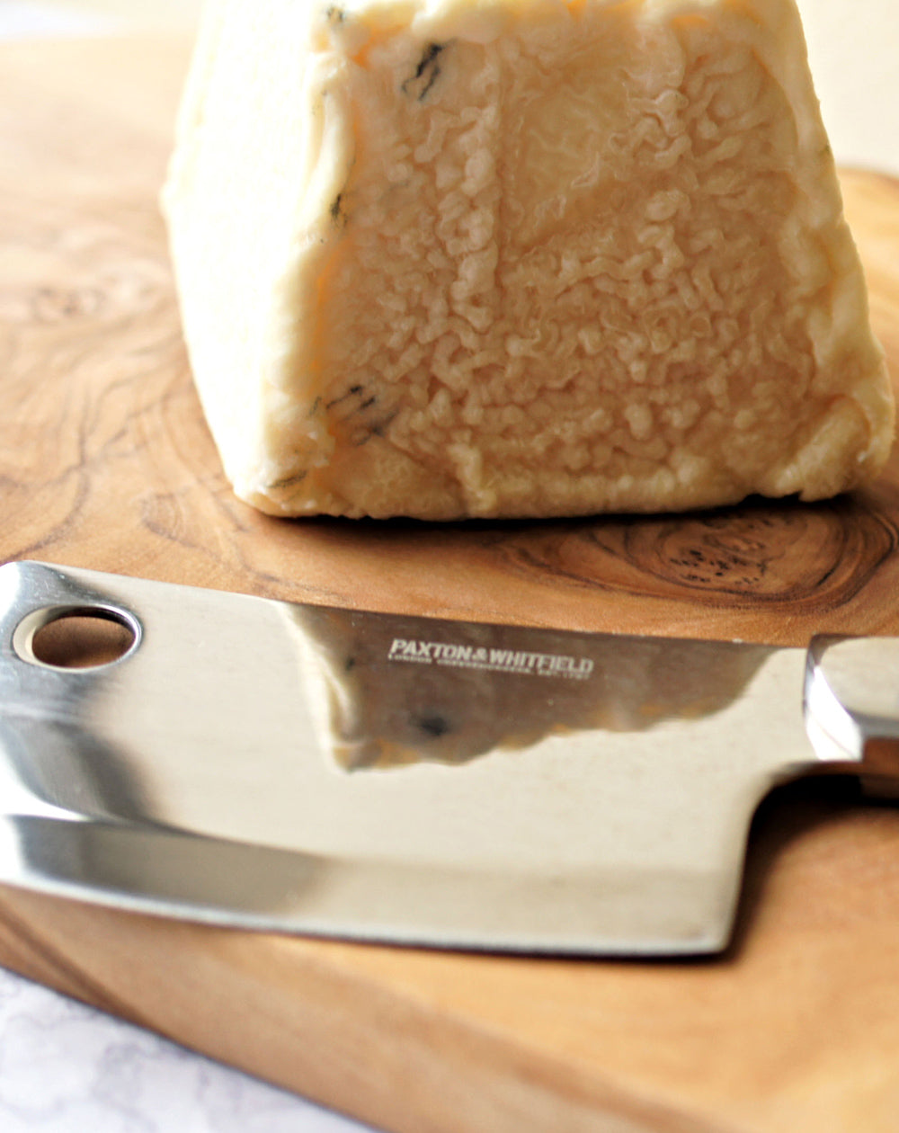 British soft goat's cheese in pyramid shape norton and yarrow cheesemakers 