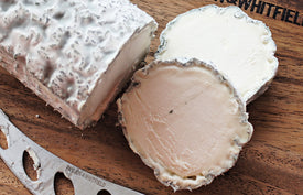 Golden Cross, British ash coated goat's cheese