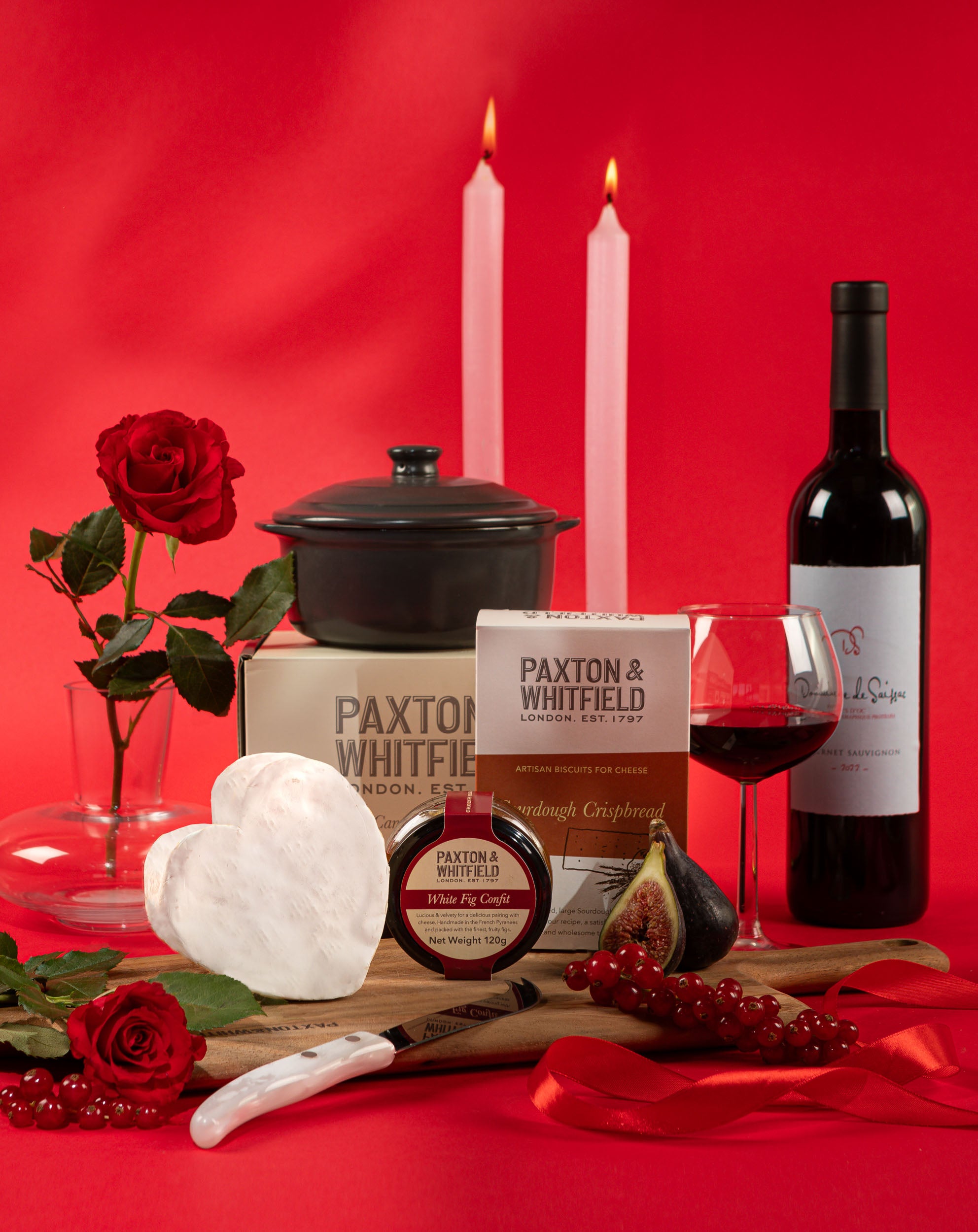 Valentine's Baker set with Red Wine