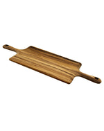 Two-Handled Acacia Wood Cheese Board for sharing