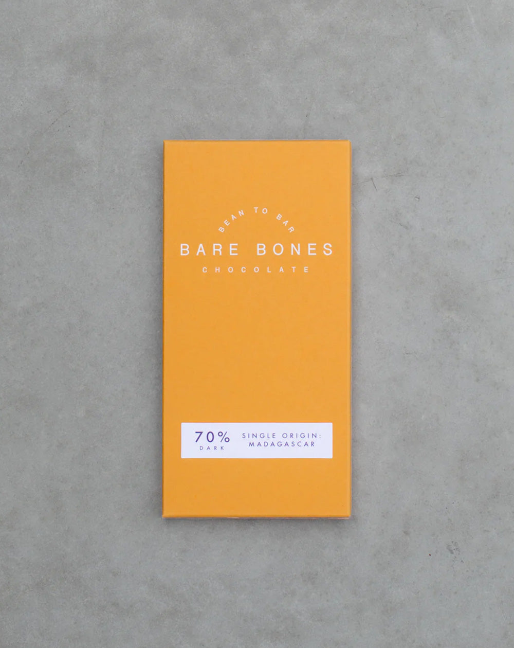 bare bones madagascar dark chocolate bar 