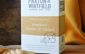 paxton and whitfield farmhouse cheddar and mustard artisan cheese nibbles 