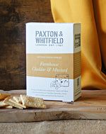 paxton and whitfield farmhouse cheddar and mustard artisan cheese nibbles 