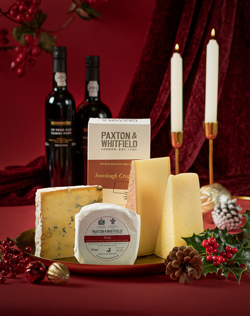 Paxton and whitfield cheese for port selection