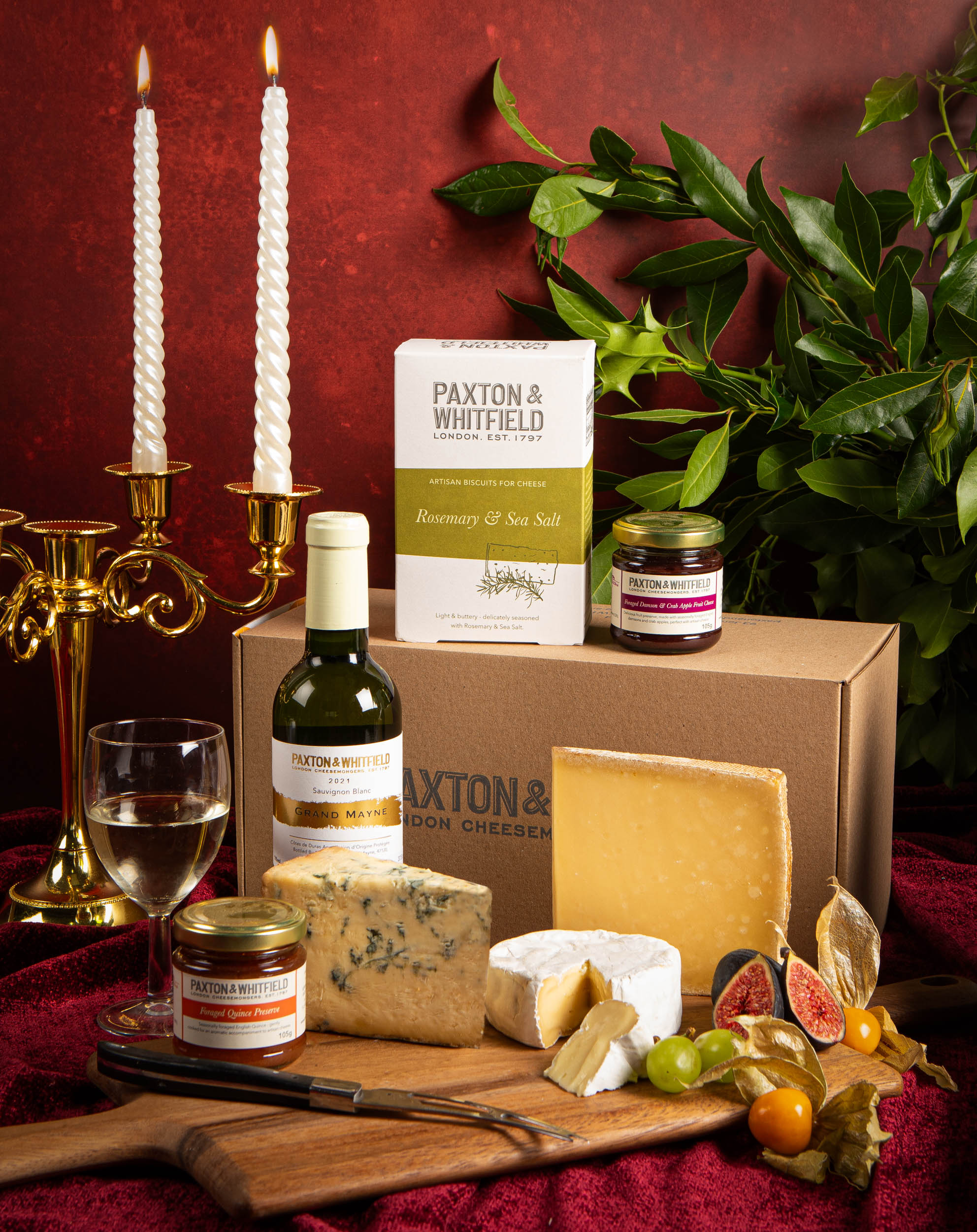 Christmas Cheese & Wine Treats