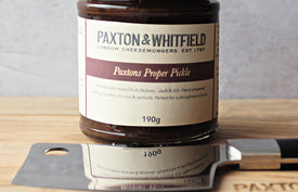 Rich and Tangy Paxton’s Proper Pickle Chutney for cheese