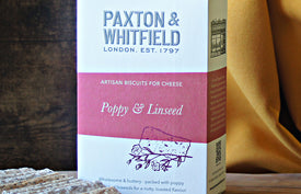 Paxton & Whitfield's Poppy & Linseed - Artisan Biscuits for Cheese