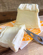 British soft goat's cheese in pyramid shape norton and yarrow cheesemakers 