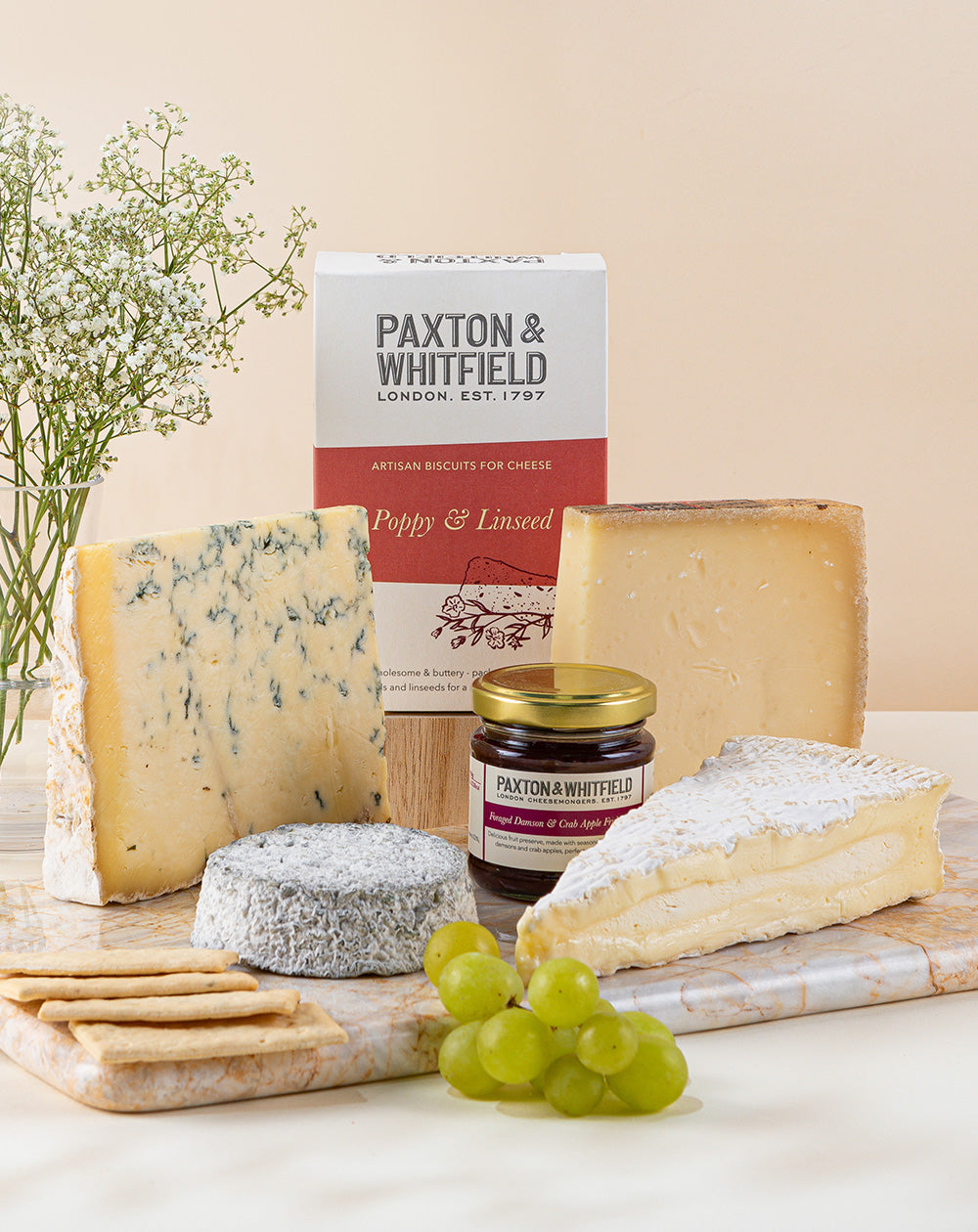 Heritage cheeseboard gift with PDO cheeses