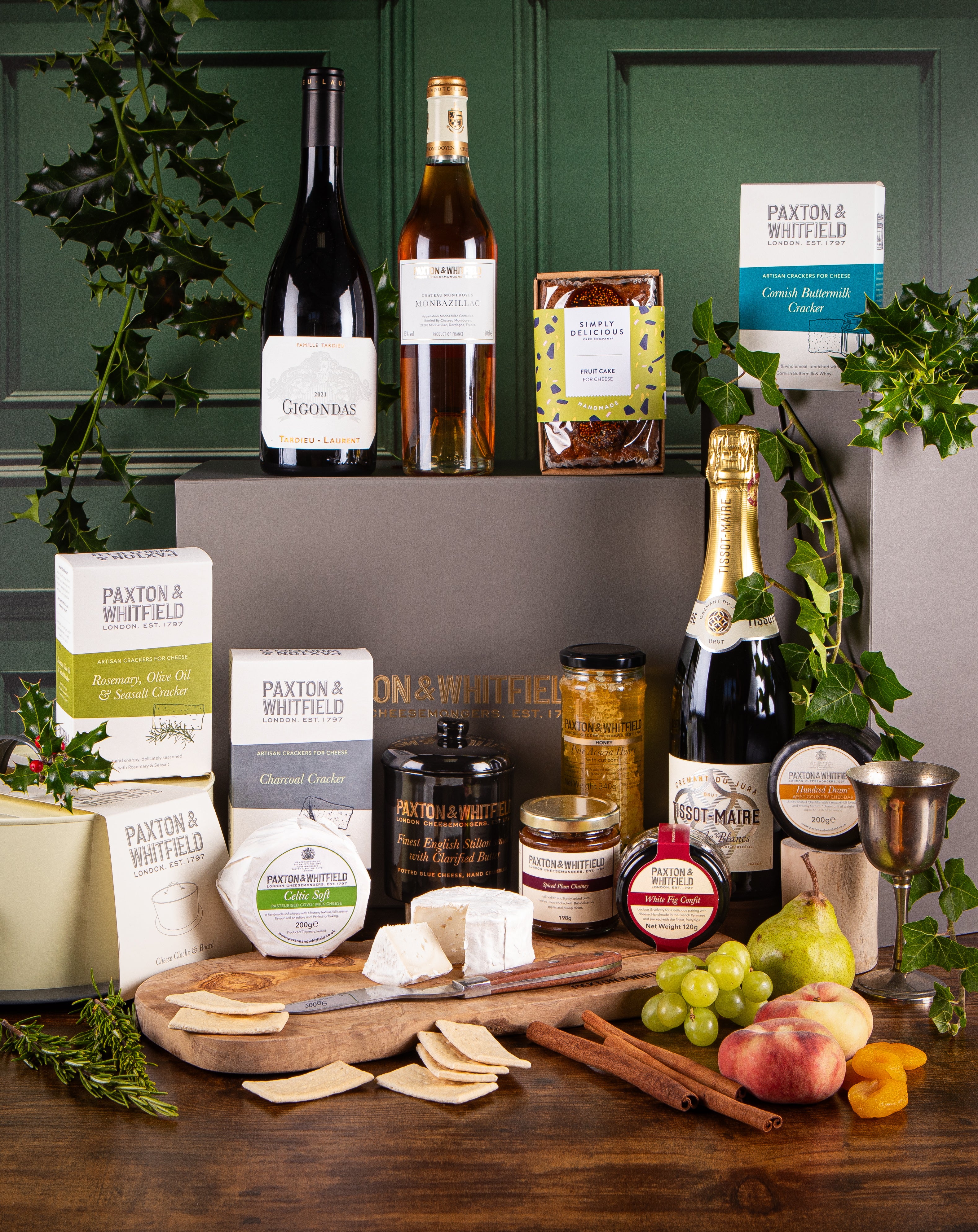 The Clarence Cheese & Wine Hamper | Luxury Gift | Paxton & Whitfield