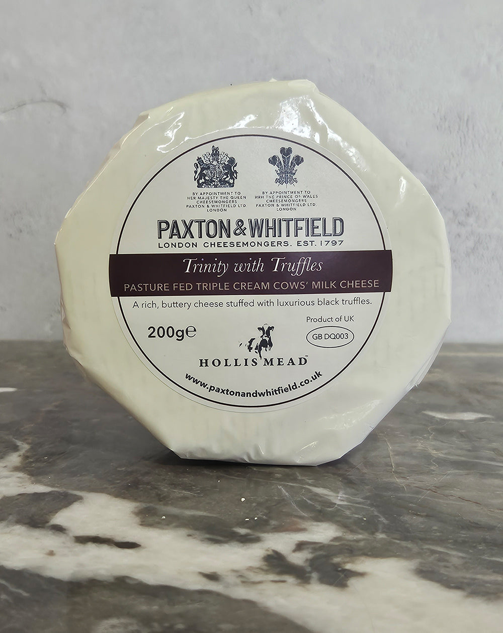 Tripple cream cheese with truffles Paxton & Whitfield Trinity